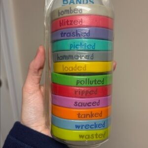 NWT Fred Multicolor Beer Bands Set